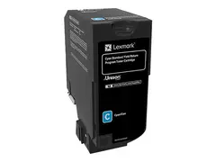 Lexmark - Cyan - original - tonerpatron LCCP, LRP for Lexmark CS720de, CS720dte, CS725de, CS725dte, CX725de, CX725dhe, CX725dthe