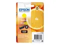 Epson 33XL - 8.9 ml - XL - gul original - bl&#230;re med RF/lyd-alarm - blekkpatron - for Expression Home XP-635, 830; Expression Premium XP-530, 540, 630, 635, 640, 645, 830, 900