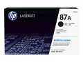 HP 87A - Svart - original - LaserJet - tonerpatron (CF287A) for LaserJet Enterprise M506, MFP M527; LaserJet Enterprise Flow MFP M527; LaserJet Pro M501