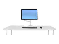 Ergotron LX - Monteringssett (leddarm, skrivebordsklemmemontering, stang, utvidelsesb&#248;yle) for LCD-skjerm - aluminium, st&#229;l - hvit - skjermst&#248;rrelse: inntil 34&quot; - skrivebord