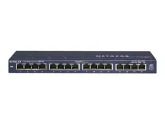 NETGEAR GS116 16 Port Gigabit Desktop Switch Switch - 16 x 10/100/1000 - stasjon&#230;r