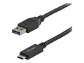 StarTech.com 3 ft 1m USB to USB C Cable USB 3.1 10Gpbs - USB-IF Certified (USB31AC1M) - USB-kabel - 24 pin USB-C (hann) til USB-type A (hann) - USB 3.1 - 1 m - svart - for P/N: DKM30CHDPD, DKM30CHDPDUE, HB31C2A2CME, HB31C3A1CME, PEXUSB312A1C1H, PEXUSB312A2C2V