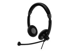 EPOS SC 75 USB MS - Hodesett - on-ear - kablet 3,5 mm jakk, USB - svart