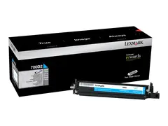 Lexmark 700D2 - Cyan - original fremkallersett LCCP - for Lexmark C2132, CS310, CS317, CS417, CS517, CX317, CX410, CX417, CX510, CX517, XC2130