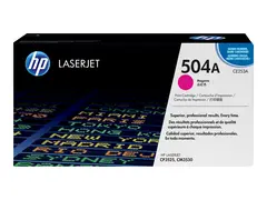 HP 504A - Magenta - original - LaserJet tonerpatron (CE253A) - for Color LaserJet CM3530 MFP, CM3530fs MFP, CP3525, CP3525dn, CP3525n, CP3525x