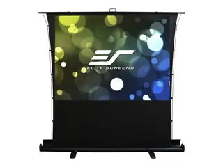 Elite Screens ezCinema Tab-Tension Series Projeksjonsskjerm med gulvstativ - st&#229;r p&#229; gulv - 100&quot; (254 cm) - 4:3 - Matte White, MaxWhite 2 - svart