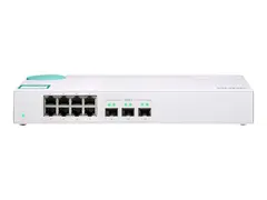 QNAP QSW-308S - Switch - ikke-styrt - 3 x 10 Gigabit SFP+ + 8 x 10/100/1000 stasjon&#230;r