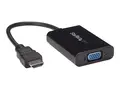 StarTech.com HDMI to VGA Video Adapter Converter with Audio for Desktop PC / Laptop / Ultrabook 1920x1080 - Video adapter - HDMI hann til HD-15 (VGA), minijakk, Micro-USB type B hunn - 25 cm - svart - 1080p-st&#248;tte, aktiv - for P/N: DK30CH2DEP, DK30CH2DEPUE, MST30C2DPPD