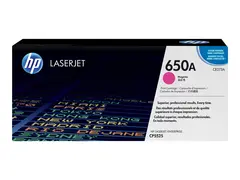 HP 650A - Magenta - original - LaserJet - tonerpatron (CE273A) for Color LaserJet Enterprise CP5520, CP5525, M750