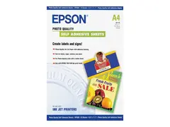 Epson Photo Quality Self Adhesive Sheets Selv-adhesiv - A4 (210 x 297 mm) - 167 g/m&#178; - 10 stk ark - for Expression Home HD XP-15000; Expression Premium XP-540, 6000, 6005, 900