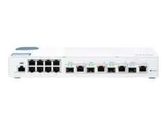 QNAP QSW-M408-4C - Switch - Styrt - 8 x 10/100/1000 + 4 x kombo 10 Gigabit SFP+ stasjon&#230;r