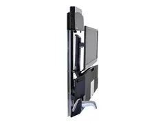 Ergotron StyleView Sit-Stand Combo Extender Monteringskomponent (forlengerarm, veggskinnemontering, armdeksel, tilbeh&#248;rsfastvare) - for LCD-skjerm / PC-utstyr - aluminium, kvalitetsplast - polert aluminium