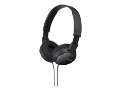 Sony MDR-ZX110AP - Hodetelefoner med mikrofon full st&#248;rrelse - kablet - 3,5 mm jakk - svart