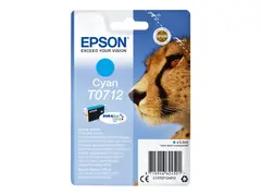 Epson T0712 - 5.5 ml - cyan - original - blekkpatron for Stylus DX9400, SX115, SX210, SX215, SX218, SX415, SX515, SX610; Stylus Office BX310, BX610