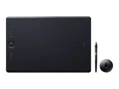 Wacom Intuos Pro Large - Digitaliserer - h&#248;yre- og venstreh&#229;ndet 31.1 x 21.6 cm - multi-touch - elektromagnetisk - 8 knapper - tr&#229;dl&#248;s, kablet - USB, Bluetooth - svart