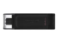 Kingston DataTraveler 70 - USB-flashstasjon 64 GB - USB-C 3.2 Gen 1