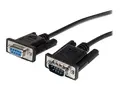 StarTech.com 2m Black Straight Through DB9 RS232 Serial Cable DB9 RS232 Serial Extension Cable - Male to Female Cable (MXT1002MBK) - Seriellforlengelseskabel - DB-9 (hann) til DB-9 (hunn) - 2 m - svart - for P/N: 1P3FPC-USB-SERIAL, IC232TTL, ICUSB2324I, ICUSB232D, ICUSB232V2, SV1108IPPWGB