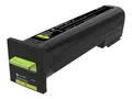 Lexmark - Gul - original - tonerpatron LCCP, LRP, Lexmark Corporate for Lexmark CS820, CX820, CX825, CX860