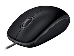 Logitech B110 Silent - Mus - h&#248;yre- og venstreh&#229;ndet optisk - 3 knapper - kablet - USB