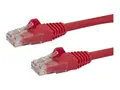 StarTech.com 2m CAT6 Ethernet Cable, 10 Gigabit Snagless RJ45 650MHz 100W PoE Patch Cord, CAT 6 10GbE UTP Network Cable w/Strain Relief, Red, Fluke Tested/Wiring is UL Certified/TIA Category 6 - 24AWG (N6PATC2MRD) - Koblingskabel - RJ-45 (hann) til RJ-45 (hann) - 2 m - UTP - CAT 6 - uten hindringer - r&#248;d