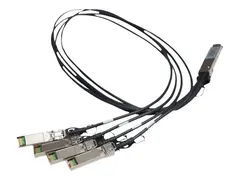 HPE X240 Direct Attach Copper Splitter Cable Nettverkskabel - SFP+ til QSFP+ - 1 m - for HPE 5900AF-48; Edgeline e920; FlexFabric 1.92, 11908, 12900, 12902; ProLiant e910t 2U