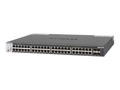 NETGEAR M4300-48X - Switch - L3 - Styrt - 48 x 10 Gigabit Ethernet + 4 x delt 10 Gigabit SFP+ front til bakside-luftflyt - rackmonterbar