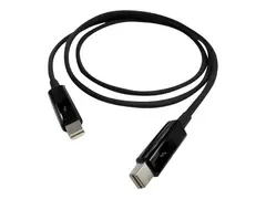 QNAP CAB-TBT10M - Thunderbolt-kabel - Mini DisplayPort (hann) til Mini DisplayPort (hann) Thunderbolt 2 - 1 m