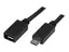 StarTech.com 0.5m 20in Micro-USB Extension Cable M/F - Micro USB Male to Micro USB Female Cable (USBUBEXT50CM) - USB-forlengelseskabel - Micro-USB type B (hann) til Micro-USB type B (hunn) - USB 2.0 - 50 cm - svart