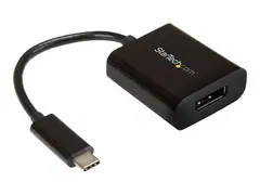 StarTech.com USB C to DisplayPort Adapter 4K 60Hz USB Type-C to DP 1.4 Monitor Video Converter (DP Alt Mode) - Thunderbolt 3 Compatible - DisplayPort-adapter - 24 pin USB-C (hann) til DisplayPort (hunn) - Thunderbolt 3 / DisplayPort 1.4 - 14 cm - 8 K 30 Hz (7680 x 4320) st&#248;tte, 4K 60Hz st&#248;tte - svart - for P/N: BNDTB10GI, BNDTB210GSFP, BNDTB410GSFP, BNDTB4M2E1, BNDTBUSB3142, TB4CDOCK