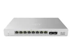 Cisco Meraki Cloud Managed MS120-8 - Switch Styrt - 8 x 10/100/1000 + 2 x Gigabit SFP - stasjon&#230;r, veggmonterbar