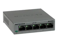 NETGEAR GS305 - Switch - ikke-styrt - 5 x 10/100/1000 stasjon&#230;r, veggmonterbar