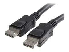 StarTech.com 1m DisplayPort 1.2 Cable with Latches M/M DisplayPort 4k DisplayPort-kabel - DisplayPort (hann) til DisplayPort (hann) - 1 m - l&#229;st - svart