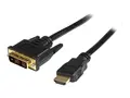 StarTech.com 1m HDMI to DVID Cable M/M - Adapterkabel HDMI hann til DVI-D hann - 1 m - skjermet - svart