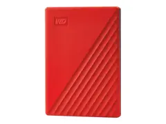 WD My Passport WDBYVG0020BRD - Harddisk kryptert - 2 TB - ekstern (b&#230;rbar) - USB 3.2 Gen 1 - 256-bit AES - r&#248;d