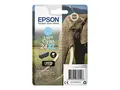 Epson 24XL - 9.8 ml - XL - lys cyan - original bl&#230;re med RF-alarm - blekkpatron - for Expression Photo XP-55, 750, 760, 850, 860, 950, 960, 970; Expression Premium XP-750, 850