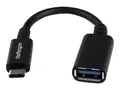 StarTech.com USB-C to USB Adapter - 6in - USB-IF Certified USB-C to USB-A - USB 3.1 Gen 1 - USB C Adapter - USB Type C (USB31CAADP) - USB-adapter - 24 pin USB-C (hann) til USB-type A (hunn) - USB 3.0 - 15.2 cm - svart - for P/N: DK31C3HDPD, DK31C3HDPDUE, DKM30CHDPD, DKM30CHDPDUE, PEXUSB312A1C1H, PEXUSB312A2C2V