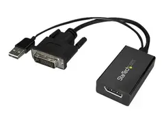 StarTech.com DVI to DisplayPort Adapter - USB Power 1920 x 1200 - DVI to DisplayPort Converter - Video Adapter - DVI-D to DP (DVI2DP2) - Video adapter - dobbeltlenke - DVI-D (hann) til DisplayPort (hunn) - USB-str&#248;m