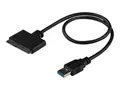 StarTech.com SATA to USB Cable - USB 3.0 to 2.5&quot; SATA III Hard Drive Adapter External Converter for SSD/HDD Data Transfer (USB3S2SAT3CB) - Diskkontroller - 2.5&quot; - SATA 6Gb/s - USB 3.0