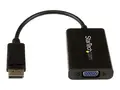 StarTech.com DisplayPort to VGA Adapter with Audio 1920x1200 - DP to VGA Converter for Your VGA Monitor or Display (DP2VGAA) - DisplayPort / VGA-adapter - DisplayPort (hann) til HD-15 (VGA), minijakk, Micro-USB type B (kun str&#248;m) (hunn) - DisplayPort 1.2 - 18.4 m - aktiv, 1920 x 1200 (WUXGA)-st&#248;tte - svart - for P/N: DK30CH2DEP, DK30CH2DEPUE, TB32DP14, TB32DP2T, TB3DK2DHV, TB3DK2DHVUE, TB3DKDPMAWUE