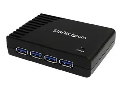 StarTech.com 4-Port USB 3.0 SuperSpeed Hub with Power Adapter Portable Multiport USB-A Dock IT Pro - USB Port Expansion Hub for PC/Mac (ST4300USB3) - Hub - 4 x SuperSpeed USB 3.0 - stasjon&#230;r