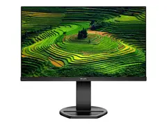 Philips B Line 241B8QJEB - LED-skjerm 24&quot; (23.8&quot; synlig) - 1920 x 1080 Full HD (1080p) @ 75 Hz - IPS - 250 cd/m&#178; - 1000:1 - 5 ms - HDMI, DVI-D, VGA, DisplayPort - h&#248;yttalere - svart tekstur