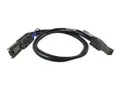 QNAP CAB-SAS10M-8644-8088 - SAS ekstern kabel SAS 6Gbit/s - 36 pin 4x Mini SAS HD (SFF-8644) (hann) til 26-stifts 4x Mini SAS (hann) - 1 m - svart - for P/N: QXP-820S-B3408