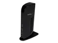 StarTech.com Dual Monitor USB 3.0 Laptop Docking Station with HDMI/DVI/VGA &amp; 6xUSB Ports Universal USB Dock for Mac &amp; Windows - Black (USB3SDOCKHD) - dokkingstasjon - USB - 1GbE