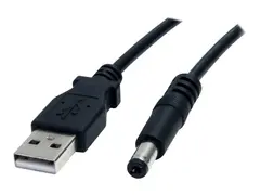 StarTech.com 3 ft USB to Type M Barrel 5V DC Power Cable Power cable - USB (power only) (M) to DC jack 5.5 mm (M) - 3 ft - molded - black - USB2TYPEM - str&#248;mkabel - USB (kun str&#248;m) til DC-jakk 5,5 mm - 91 cm