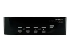 StarTech.com 4 Port DVI VGA Dual Monitor KVM Switch USB with Audio and USB 2.0 Hub (SV431DDVDUA) KVM / lyd / USB-svitsj - 4 x KVM/lyd/USB - 1 lokalbruker - stasjon&#230;r - for P/N: IM12D1500P, SVA12M2NEUA, SVA12M5NA, USBDVI4N1A6, USBVGA4N1A10, USBVGA4N1A6