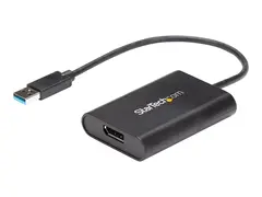 StarTech.com USB 3.0 to DisplayPort Adapter 4K 30Hz - External Video &amp; Graphics Card - Dual Monitor Display Adapter - Supports Windows (USB32DPES2) - DisplayPort-adapter - TAA-samsvar - USB-type A (hann) til DisplayPort (hunn) - USB 3.0 - 20 cm - 4 K 30 Hz (3840 x 2160) st&#248;tte - svart