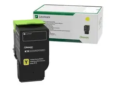 Lexmark - Ekstra h&#248;y ytelse - gul - original tonerpatron LCCP, LRP - for Lexmark CS421, CS521, CS622, CX421, CX522, CX622, CX625