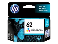 HP 62 - 4.5 ml - farge (cyan, magenta, gul) original - blister - blekkpatron - for ENVY 55XX, 56XX, 76XX; Officejet 200, 250, 57XX, 8040