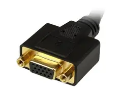 StarTech.com DVI I to DVI D and VGA Splitter, 8in, Wyse Compatible, DVI Video Splitter Cable for Dual Monitor Setup (DVI92030202L) DVI-splitter - DVI-I (hann) til HD-15 (VGA), DVI-D (hunn) - 20.32 cm - svart