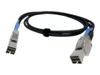 QNAP CAB-SAS05M-8644 - SAS ekstern kabel SAS 12Gbit/s - 36 pin 4x Mini SAS HD (SFF-8644) (hann) til 36 pin 4x Mini SAS HD (SFF-8644) (hann) - 50 cm - svart - for QNAP QXP-1620S-B3616W